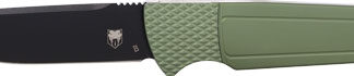 COBRATEC VIPER AUTO FOLDER - 3.12" OD GREEN/STN D2 BLK BLD