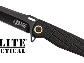 MC ELITE TACTICAL READINESS - 3.5" DROP POINT FLDR BLK/BLK