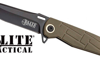 MC ELITE TACTICAL READINESS - 3.5" DROP POINT FLDR FDE/BLK