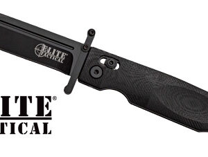 MC ELITE TACTICAL GUARDSMAN - 3.75" CLIP PNT FLDR BLK/BLK
