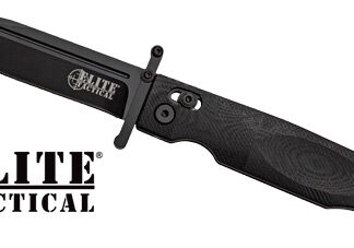 MC ELITE TACTICAL GUARDSMAN - 3.75" CLIP PNT FLDR BLK/BLK