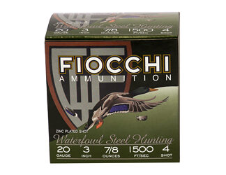 FIOCCHI 20GA #4 FLYWAY STEEL 25/250