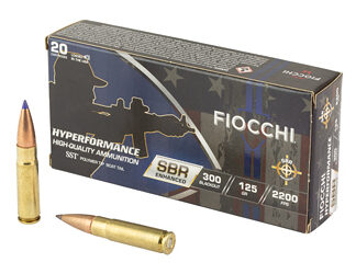 FIOCCHI HYPR SBR 300BLK 125GR 20/200