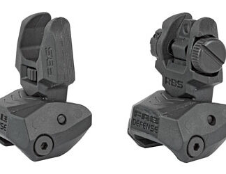 FAB DEF POLY FLIP-UP SIGHT SET BLK