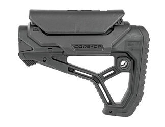 FAB DEF AR15 STOCK W/CHEEK REST BLK