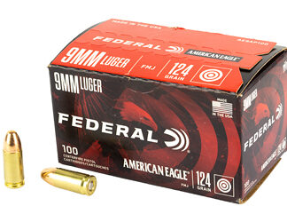 FED AM EAGLE 9MM 124GR FMJ 100RD