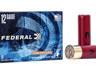 FED PWRSHK 12GA 3" MG RFL SLUG 5/250