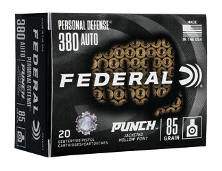 FED PD PUNCH 380AUTO 85GR JHP 20/200