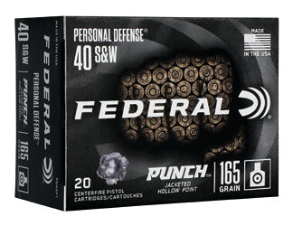 FED PUNCH 40 S&W 165GR JHP 20/200