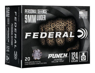 FED PUNCH 9MM 124GR PUNCH JHP 20/200