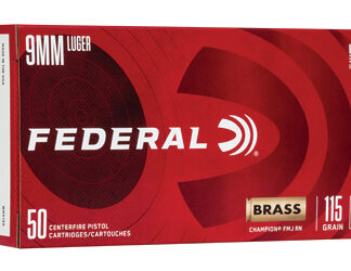 FED CHAMP 9MM 115GR FMJ BRS 50/1000