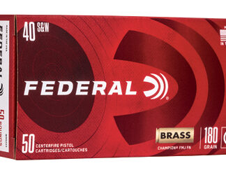 FED CHAMP 40S&W 180GR FMJ BRSS 50/1
