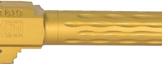 FAXON FITS GLOCK 19 BARREL 9MM - FLAME FLUTED NON THREADED TIN