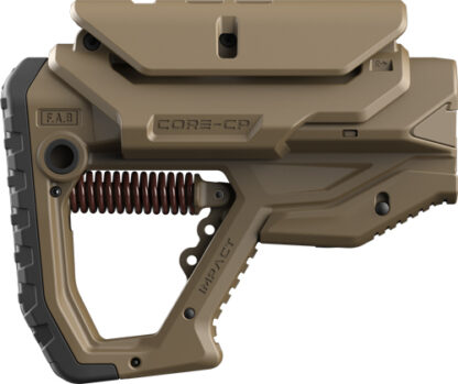 F.A.B. DEFENSE IMPACT RECOIL - BUTTSTOCK AR-15 FDE W/CHK RES