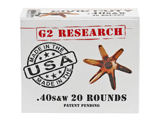 G2R CIVIC DUTY 40S&W 122GR 20/500