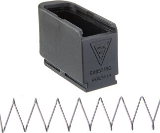 GHOST MOAB MAG EXTENSION FOR - GLOCK 43X48 PLUS 4 RNDS BLACK