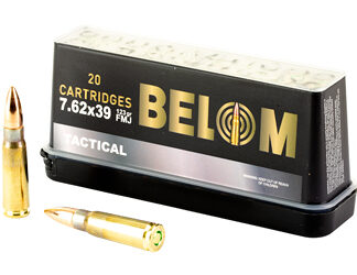 BELOM 7.62X39 BRASS 123GR FMJ 20/480