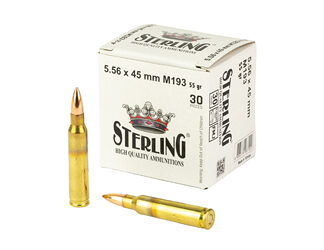 STERLING 5.56 M193 55GR FMJ 30/1500