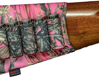 GROVTEC SHOTGUN SHELL HOLDER - FOR BUTTSTOCK TRUE TIMBER PINK
