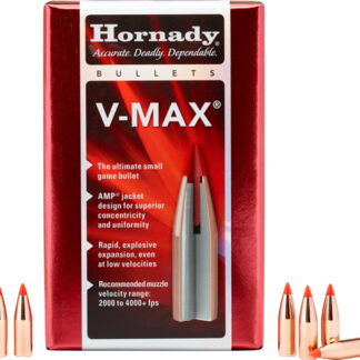 HORNADY BULLETS 22 CAL .224 - 55GR V-MAX W/CANNELURE 100CT