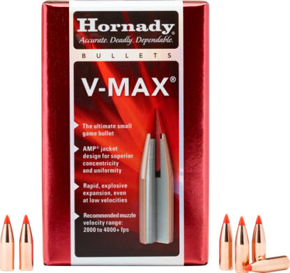 HORNADY BULLETS 22 CAL .224 - 55GR V-MAX W/CANNELURE 100CT