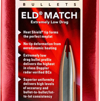 HORNADY BULLETS 25CAL .257 - 134GR. ELD MATCH 100CT