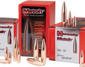 HORNADY BULLETS 6.5MM .264 - 123GR BTHP MATCH 100CT 25BX/CS