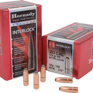 HORNADY BULLETS 303 CAL .312 - 174GR RN 100CT 15BX/CS
