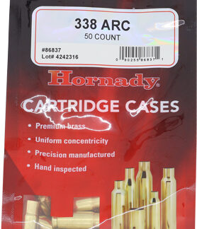 HORNADY UNPRIMED CASES 338 ARC - 50 PACK 5PK/CS