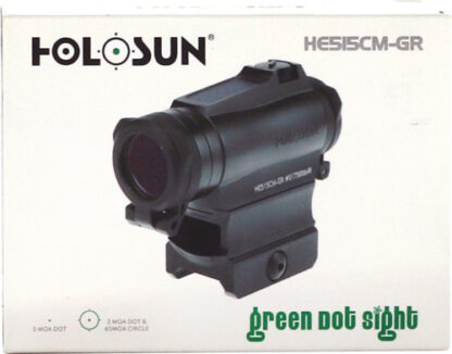 HOLOSUN 515 ENCLOSED GREEN MLT - RETICLE SOLAR 65MOA/2MOA 20MM - Image 2