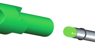 TENPOINT LIGHTED XBOW NOCK - ALPHA-BRITE .297" GREEN 3PK