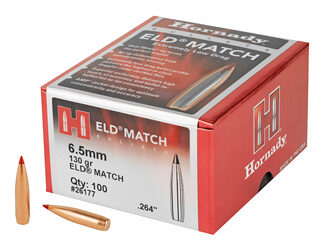 HRNDY ELD-M 6.5MM .264 130GR 100CT