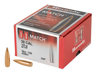 HRNDY MATCH 30CAL .308 168GR 100CT