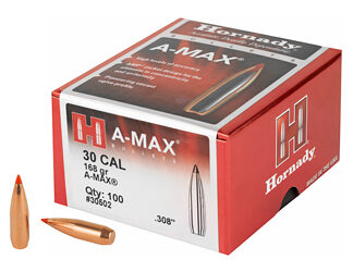 HRNDY MATCH A-MAX 30CAL 168GR 100CT