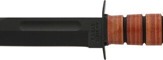 KA-BAR FIGHTING/UTILITY KNIFE - 7" W/LEATHER SHEATH US NAVY