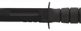 KA-BAR SHORT KA-BAR - 5.25" SERR W/PLASTIC SHEATH
