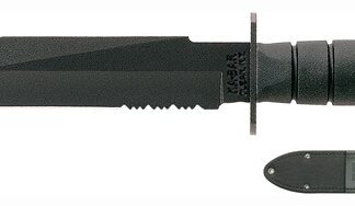 KA-BAR FIGHTER KNIFE - 8" SERRATED W/SHEATH