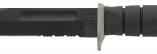 KA-BAR D2 EXTREME KNIFE - 7" SERR W/PLASTIC SHEATH