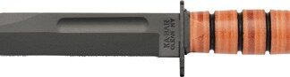 KA-BAR DOG'S HEAD UTILITY 7" - BLADE W/ LEATHER SHEATH