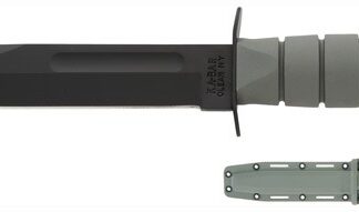 KA-BAR FIGHTING/UTILITY KNIFE - 7" W/PLASTIC SHEATH F-GREEN