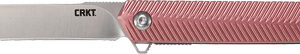 CRKT STYLUS 3.18" PLAIN EDGE - ASSISTED OPEN SS/MAROON