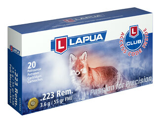 LAPUA 223 REM 55GR FMJ 20/600