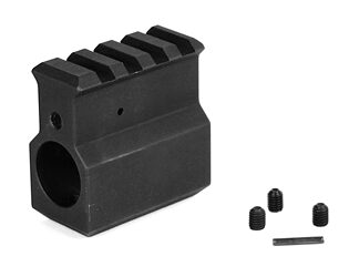 LBE .750 GAS BLOCK W/RAIL BLK
