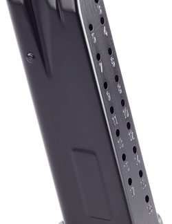 WILSON MAGAZINE EDC X9 9MM - 18RD EXTENDED PAD BLACK