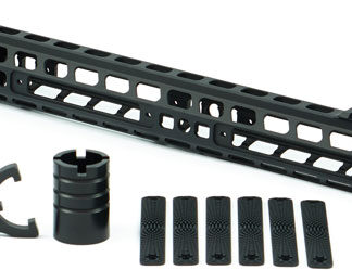 MANTICORE TRANSFORMER RAIL - 15" GEN II BLACK FOR AR-15