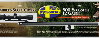MOSSBERG BARREL & SCOPE 500 - 12GA 24" TROPHY W/3-9 BLUED