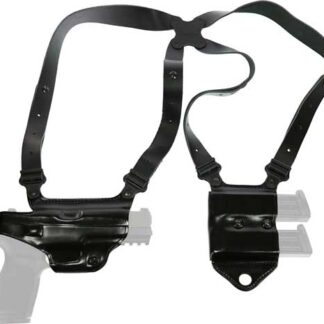 GALCO MIAMI SHOULDER SYSTEM - RH LEATHER SIG P320F 9/40 BLK