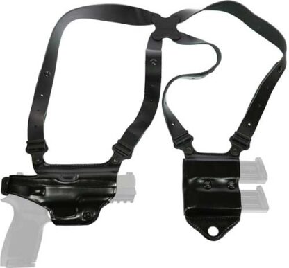 GALCO MIAMI SHOULDER SYSTEM - RH LEATHER SIG P320F 9/40 BLK