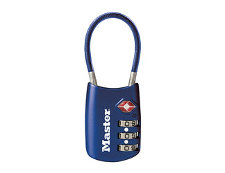 MASTERLOCK TSA PADLOCK COMBO BLUE