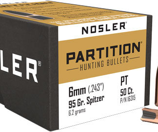 NOSLER BULLETS 6MM .243 - 95GR PARTITION 50CT